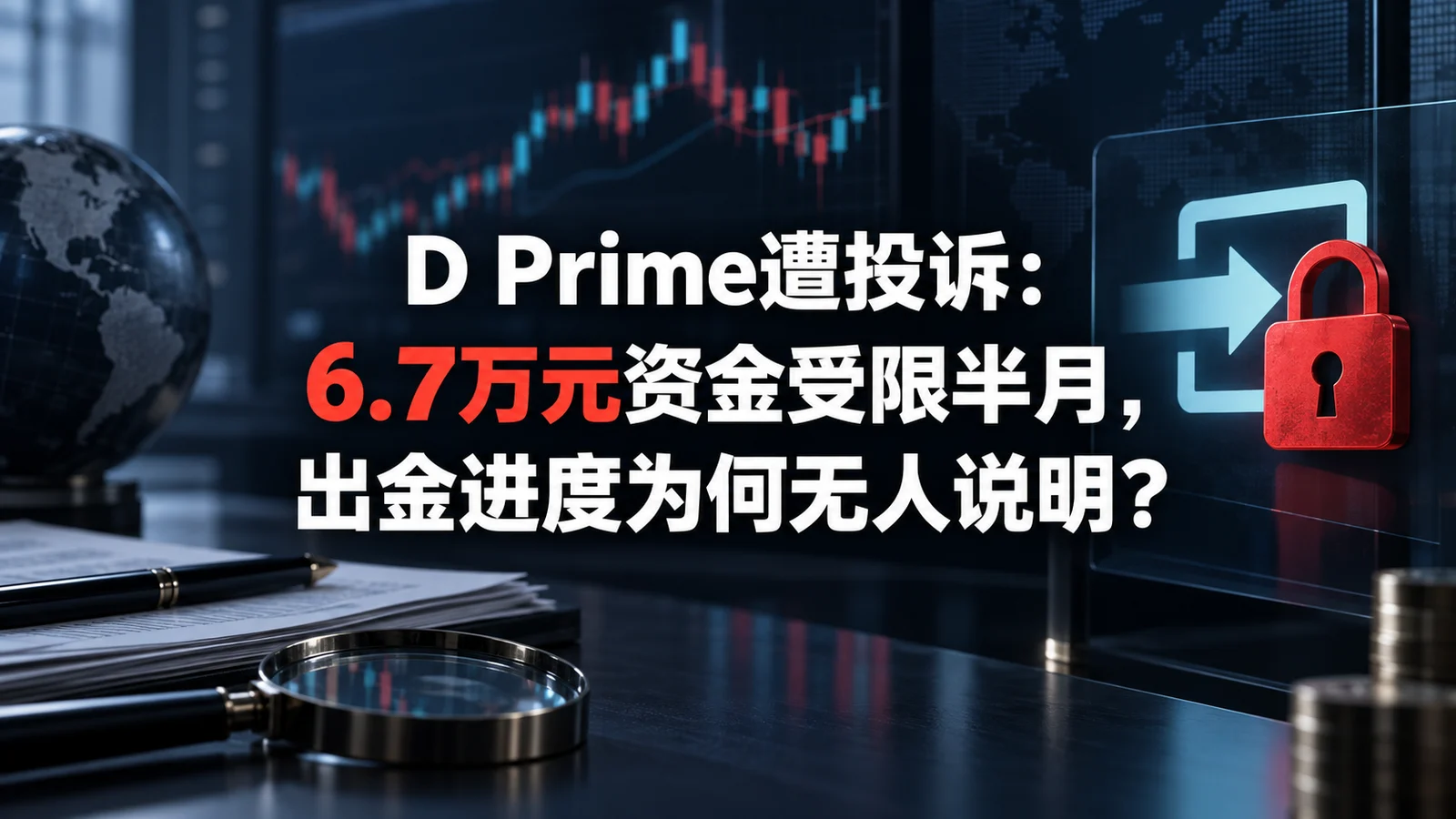 D Prime遭投诉：6.7万元资金受限半月，出金进度为何无人说明？