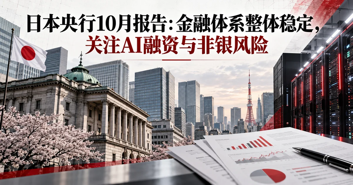 日本央行10月报告：金融体系整体稳定，关注AI融资与非银风险