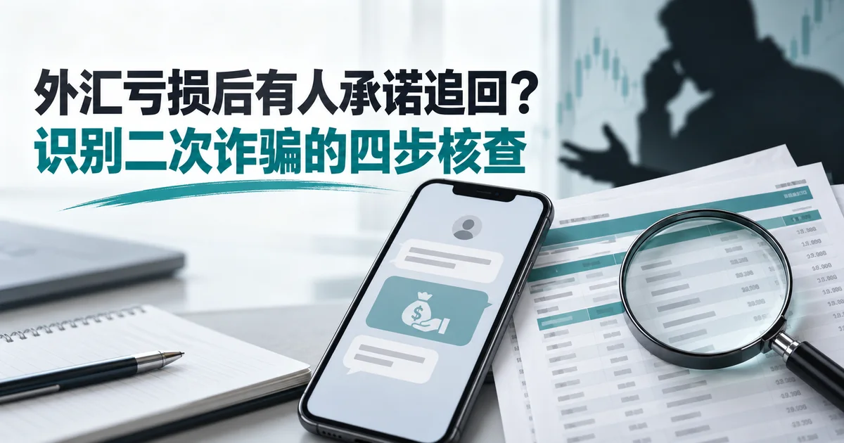 外汇亏损后有人承诺追回？识别二次诈骗的四步核查