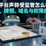 外汇平台声称受监管怎么核查？实体、牌照、域名与权限四步法
