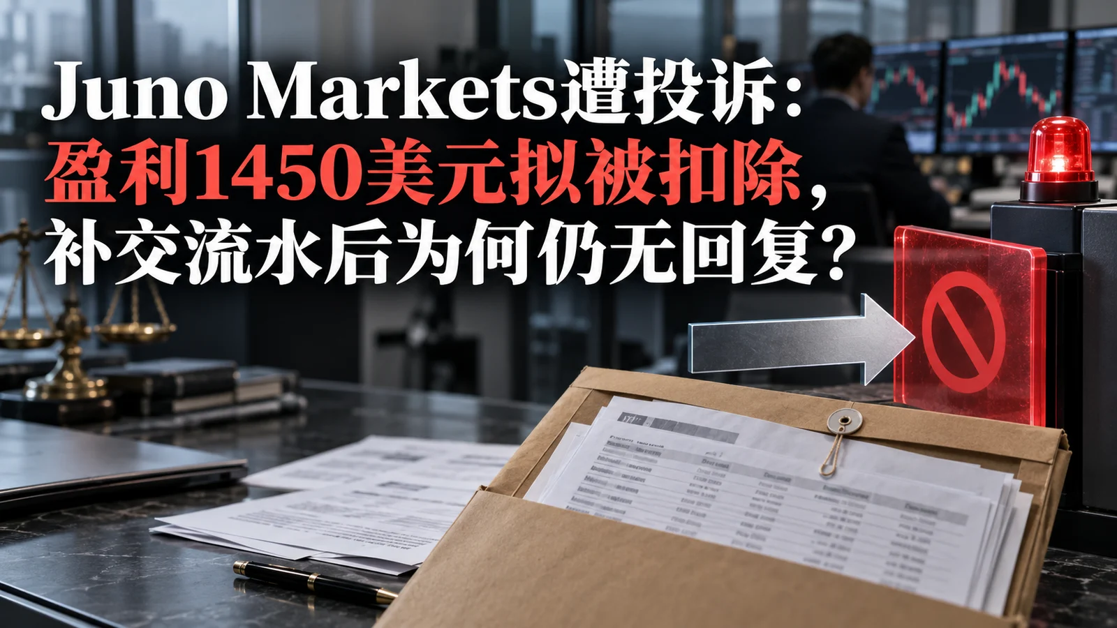 Juno Markets遭投诉：盈利1450美元拟被扣除，补交流水后为何仍无回复？