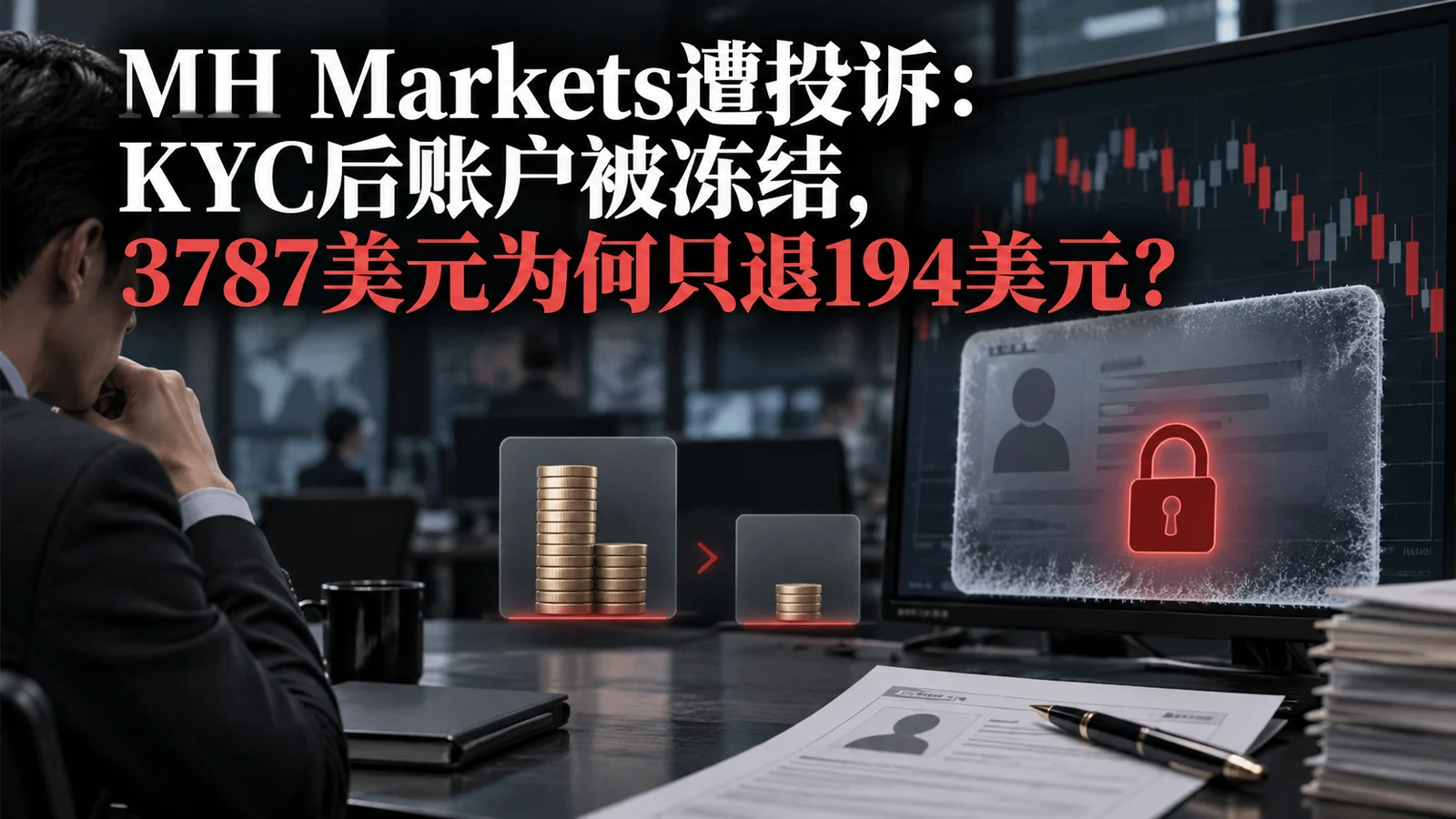 MH Markets遭投诉：KYC后账户被冻结，3787美元为何只退194美元？
