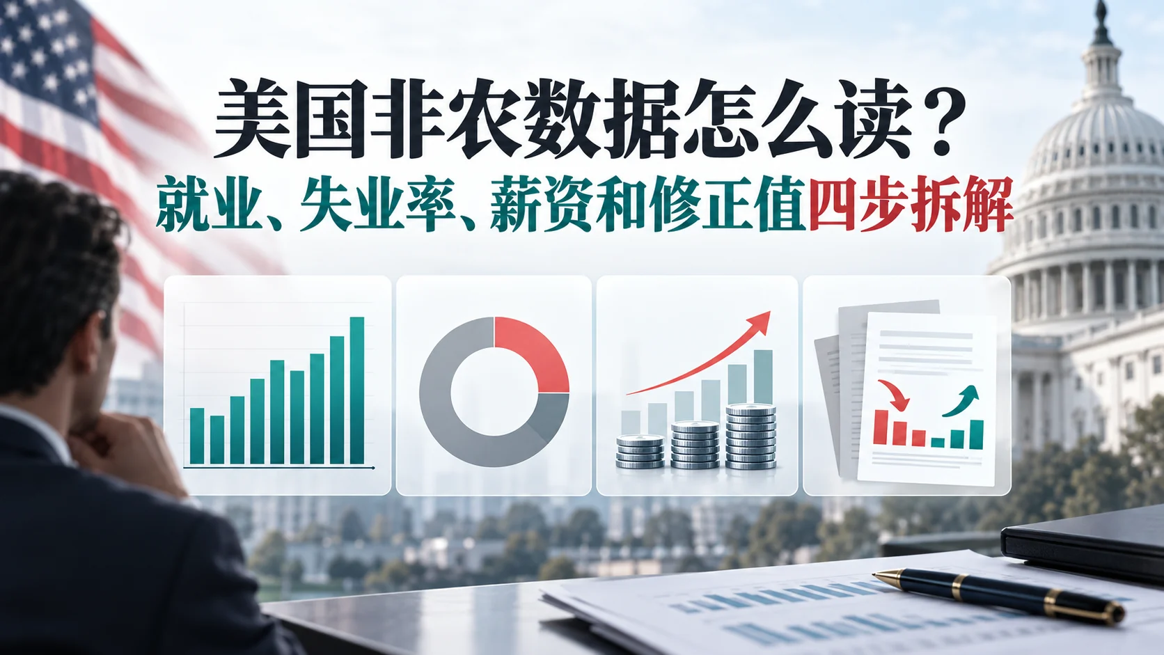 美国非农数据怎么读？就业、失业率、薪资和修正值四步拆解